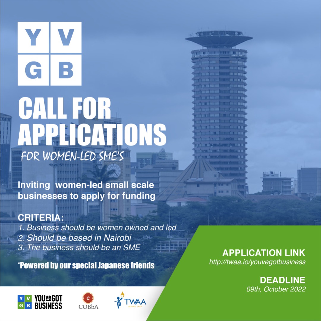 We are looking for Women with small-scale businesses to apply for a chance to pitch your business in front of a panel of judges and stand a chance to secure funds, access mentorship and business management support.
twaa.io/youvegotbusine…
#womeninbusiness #womenintech #women
