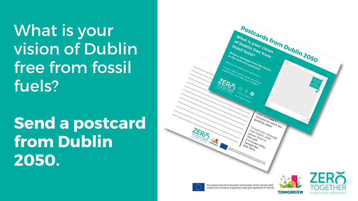 CodemaDublin's tweet photo. Have you shared your vision yet? Inspiring words by Donella Meadows "There may be motivation in escaping doom, but there is even more in creating a better world" but first we need to imagine it! Write your postcard here: https://t.co/bwSEY19Iwl #Zerotogether https://t.co/HwXZvPZBJh