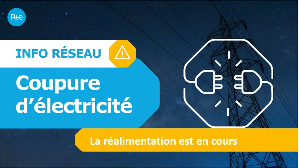 RTE_idfn's tweet photo. Une coupure d’électricité est actuellement en cours sur plusieurs communes des départements du 93 et du 94. La réalimentation progressive est en cours. Les équipes de RTE sont mobilisées. RTE présente ses excuses pour la gêne occasionnée. https://t.co/XmVMrdvUdd