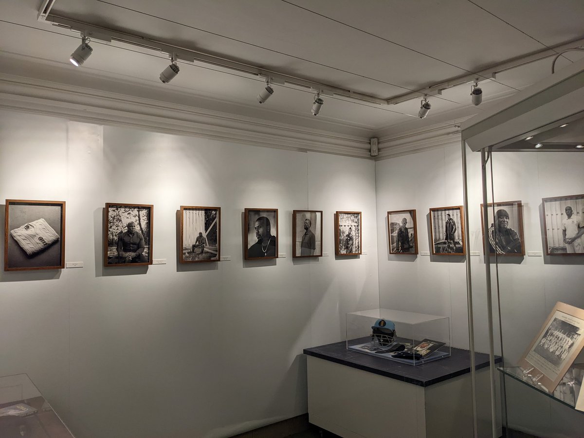 archivist_al's tweet photo. On National Sporting Heritage Day we are proud to launch our England's Black Cricketers exhibition featuring the portraits of Tom Shaw, objects from the players, highlights of Skys You Guys Are History &amp; portraits of the next generation @sportinghistory #NSHD2022 @HomeOfCricket https://t.co/yyp6tgKJ4v