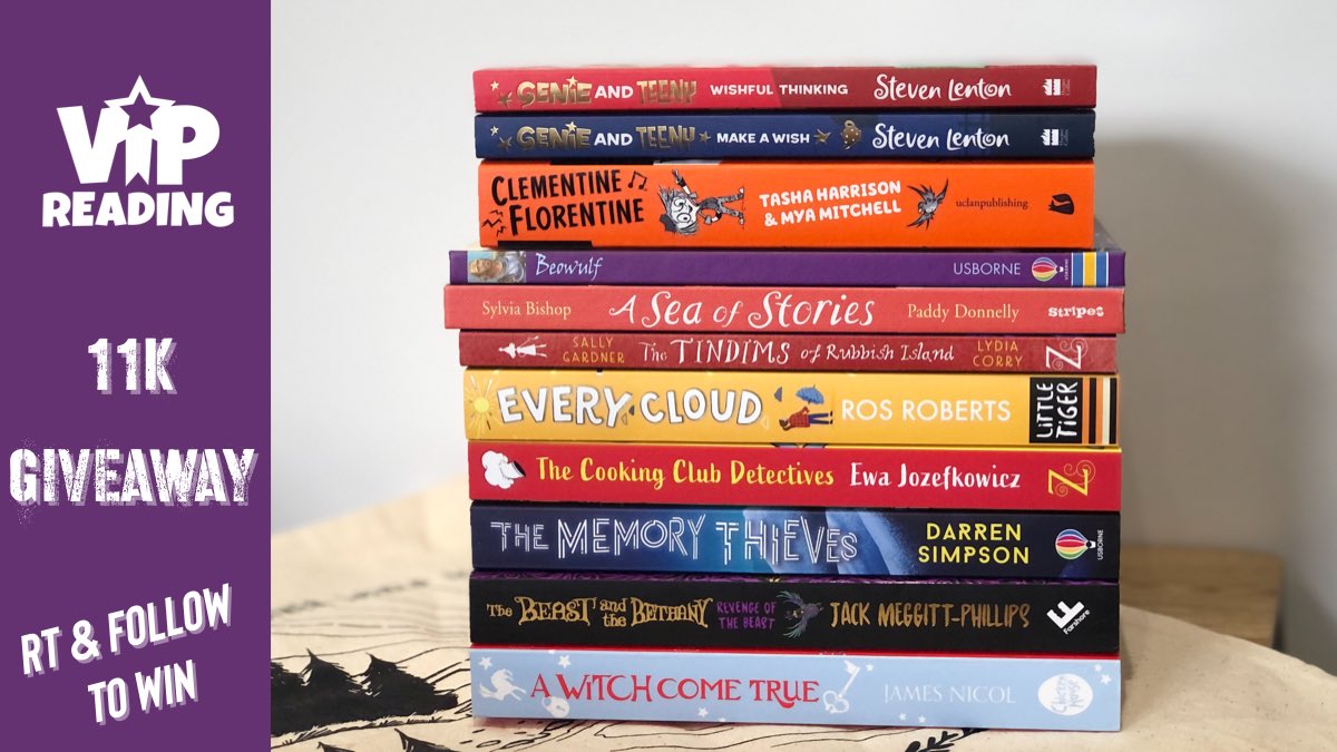 🌟 VIP Giveaway 🌟

To say thanks for helping us reach 11k followers, we’re giving away 11 great books &amp; a stunning <a href="/natsmillie/">🇺🇦 Natalie Smillie 🇺🇦</a> VIP tote bag!

RT &amp; Follow
To Win

🎁 P.S. Check out our 🌟🌟🌟🌟🌟 book boxes here: vipreading.co.uk/book-boxes/

UK
Ends 7.10.22
