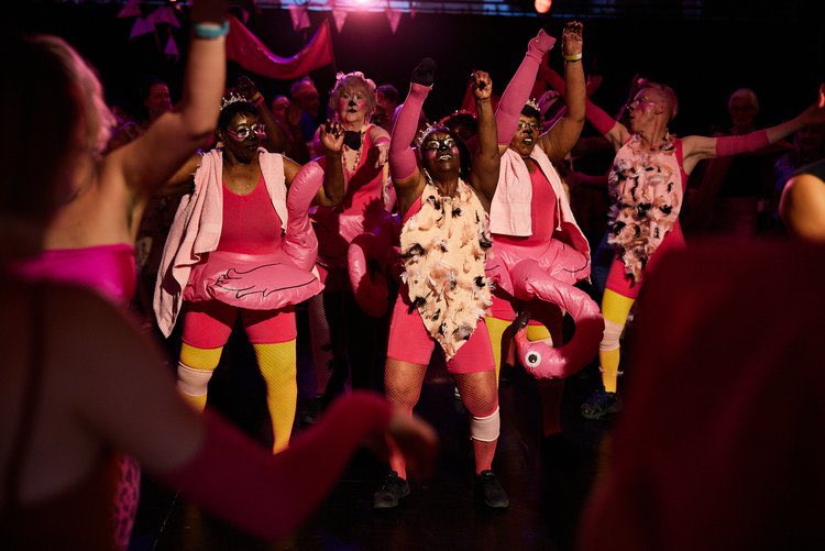 On Nov 26 do NOT miss #DancehallFlamingos!
A joyful celebration of older age, the dancers subvert the loneliness experienced by many during lockdown as they stretch their wings, cock their legs, dream, dance &amp; break free!
dancereading.com/dancehallflami…
