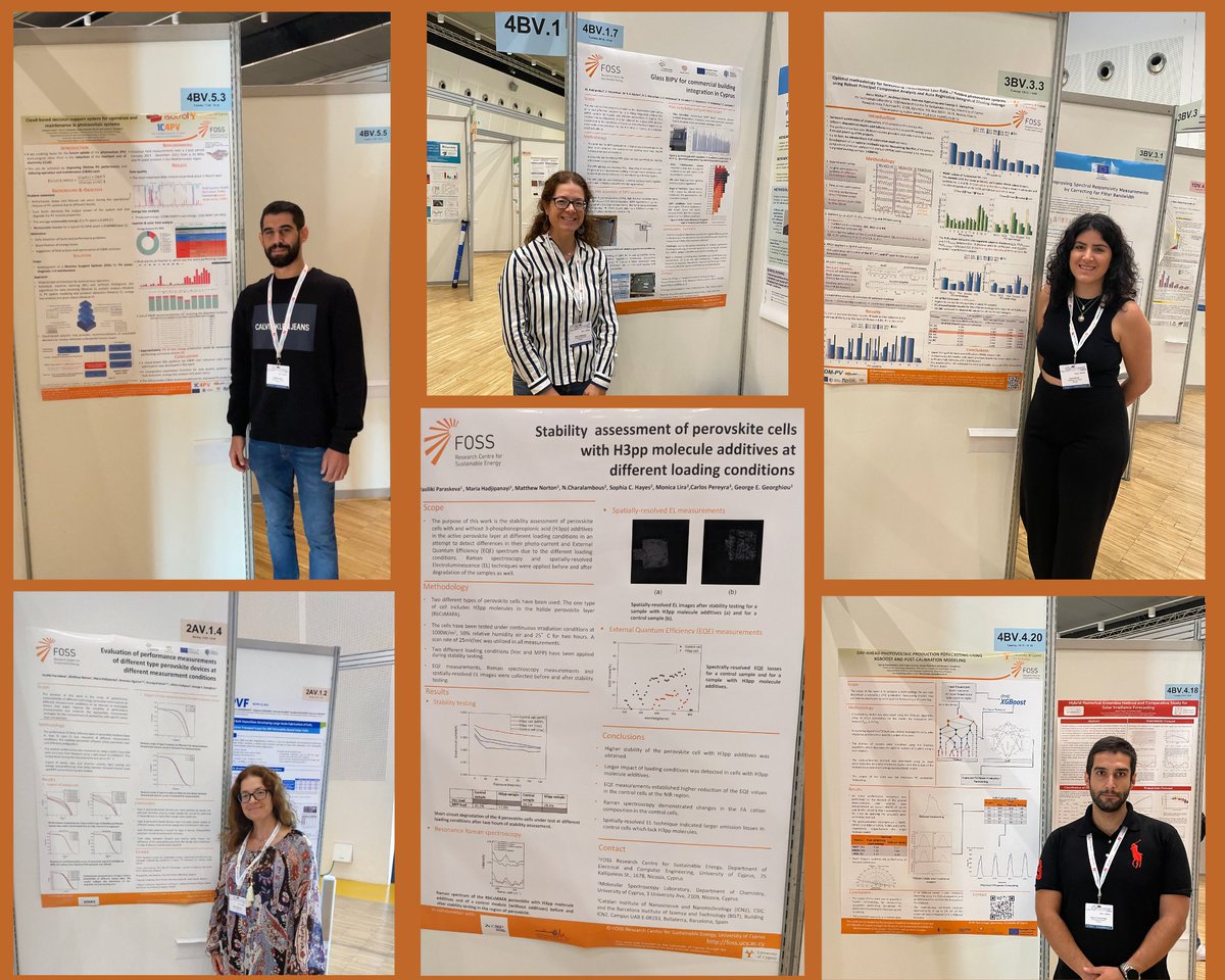 PHAETHONCoE's tweet photo. ▶️Researchers of the PV Technology, FOSS Research Centre for Sustainable Energy Πανεπιστήμιο Κύπρου | University Of Cyprus participated in the 8th World Conference on Photovoltaic Energy Conversion (#wcpec8) 2022, at Milan, Italy! More: https://t.co/E4AAD0cvi3 https://t.co/3VAFkxypGP