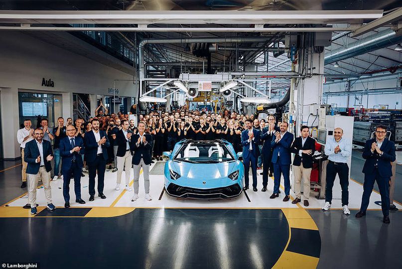 A moment in history - the last Lamborghini Aventador has been pictured leaving the factory in Sant'Agata Bolognese. To be an Original Equipment (OE) part on such a legendary vehicle, is something as a company we are very proud of! #eibachoneverything #oem #lamborghini