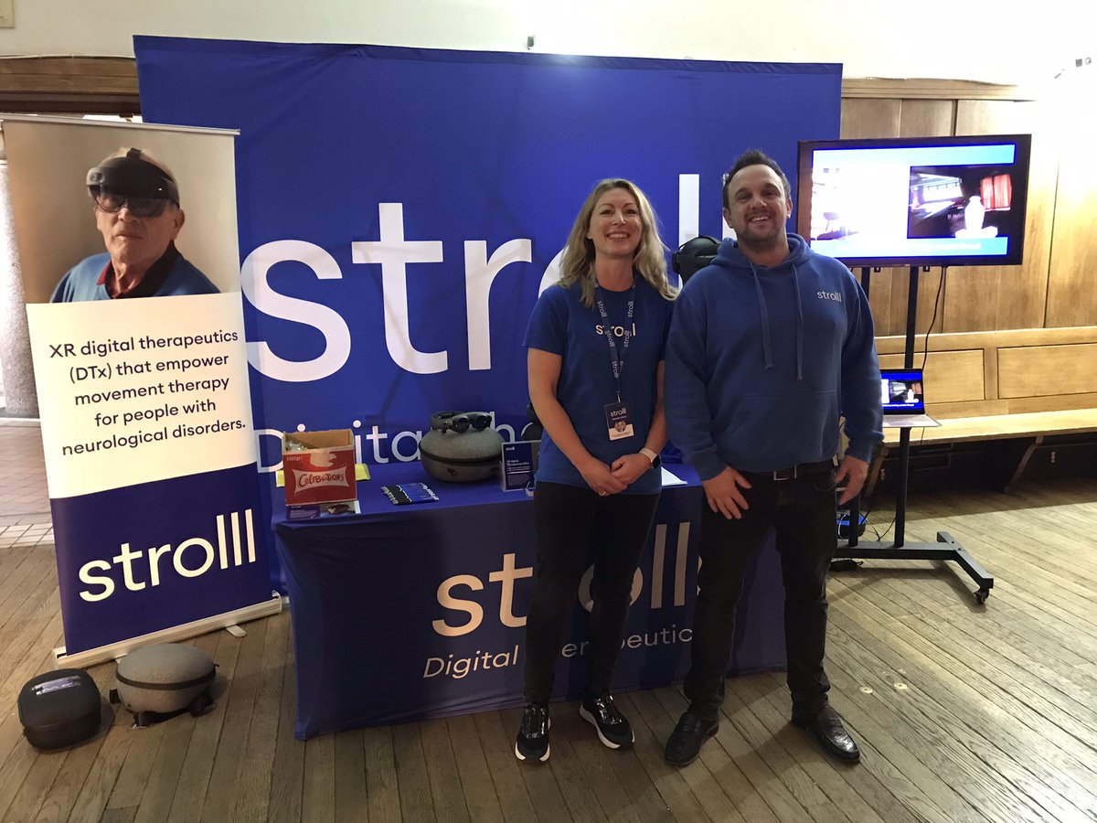 BhanuPhysio's tweet photo. @PhysioBec @ParkinsonsEN @PWRGymTucson …and more sponsors at the @ParkinsonsEN #ExerciseHub day with @strolllapp with founder Tom Finn and Michelle Elliott. We are so lucky https://t.co/5CWa4AEX0P