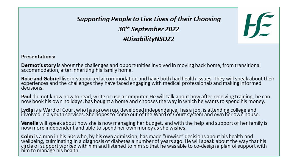 Disability National Sharing Day Focus on disabled peoples experiences and challenges they have encountered when being supported to: Manage their money Make decisions about their health Decide where they would like to live Time: 10:30am Link to register: us06web.zoom.us/webinar/regist…