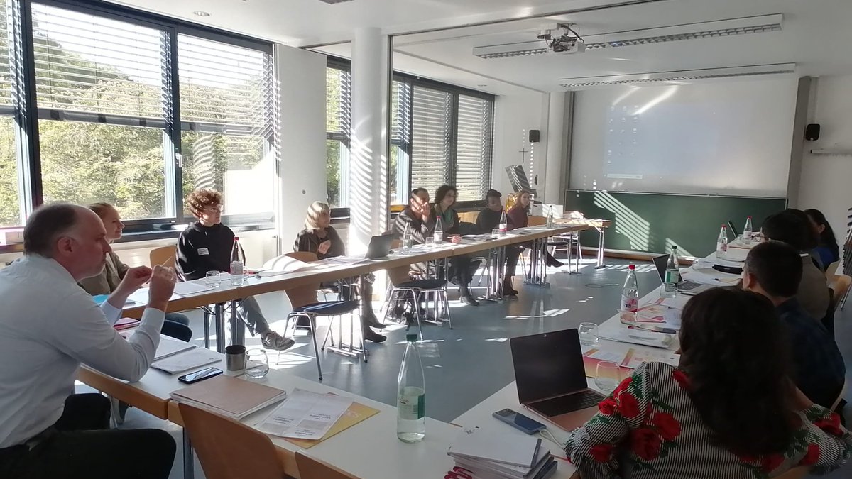 Just started! Representatives from <a href="/arisingafricans/">Arising Africans</a> <a href="/Migration_Mit/">Migration_Miteinander</a> <a href="/APS_Lunaria/">Lunaria 🏳️‍🌈</a> <a href="/RegularizacionY/">✳️ RegularizacionYa Cuenta Oficial</a> <a href="/SeebrueckeMainz/">Seebruecke Mainz</a> <a href="/stopmaremortum/">Stop Mare Mortum</a> explaining how these organisations managed to promote alternative narratives on migration at the workshop with CSOs #CUASMainz bit.ly/BRIDGESWorksho…