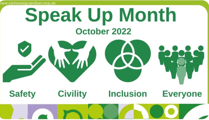 #SpeakUpMonth is now until the 31st! Here to raise awareness of freedom to speak up &amp; celebrate organisations creating a culture where staff feel valued, safe, confident to speak up on issues - listen to the podcast bit.ly/3rjsYOp
<a href="/livewellsw/">Livewell Southwest</a> <a href="/PHPlymouth/">Public Health Plymouth</a> <a href="/oneyouplymouth/">One You Plymouth</a>
