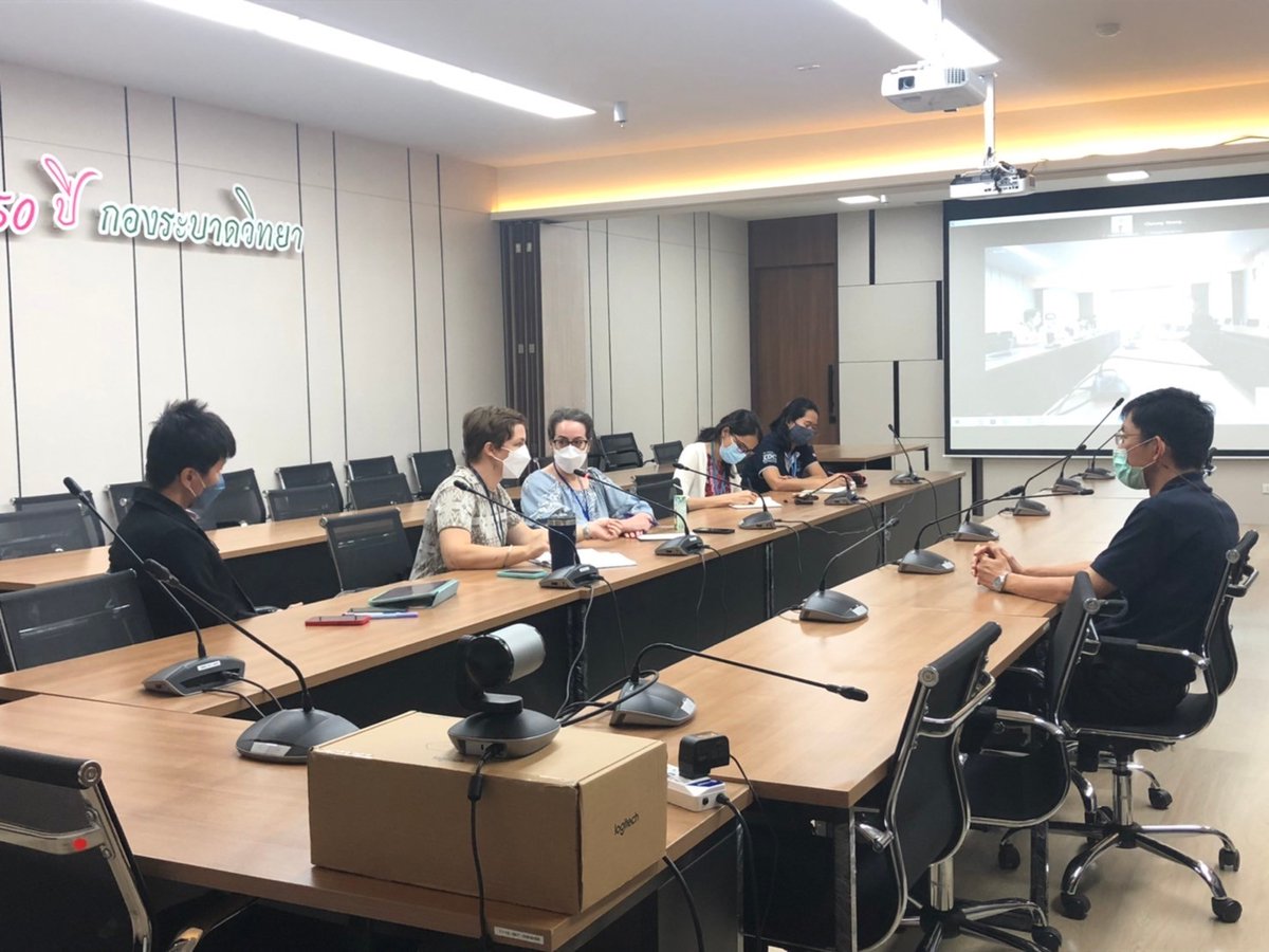 3_fetn's tweet photo. ASEAN+3 FETN gladly welcomes Dr. Barbara Program Director TUC for the Global Migration and Quarantine group with Staff from CDC Headquarters’ Global Border Health Team to visit us and would like to corporate together in the near future to proceed with ASEAN 3 FETN Border Health. https://t.co/B7Vne8Yuqy