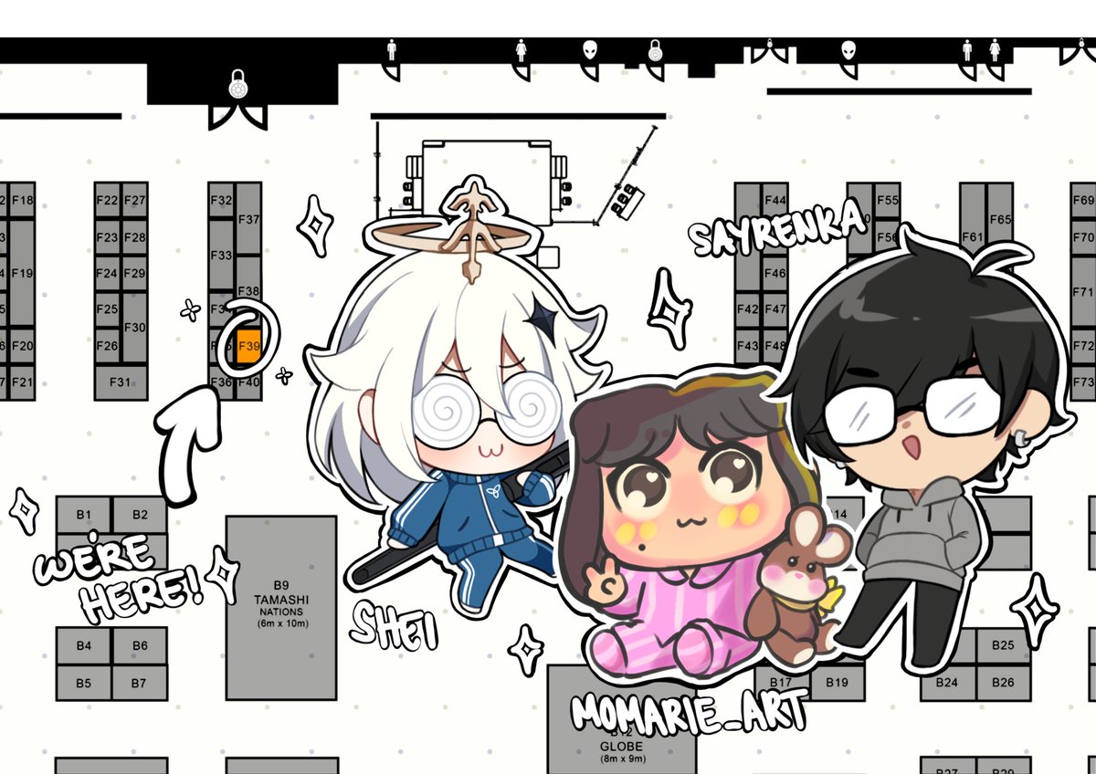 Heyaa!! I'll be tabling in CosMania 2022 this year w/ @sheishii and @ArtMomarie 🫶✨
Here is my official catalog so do visit our booth at the Artist Alley area we are booth F39!!

I'll be cosplaying both days as well so you'll know who I am on those days lmao 
#COSMANIA2022 