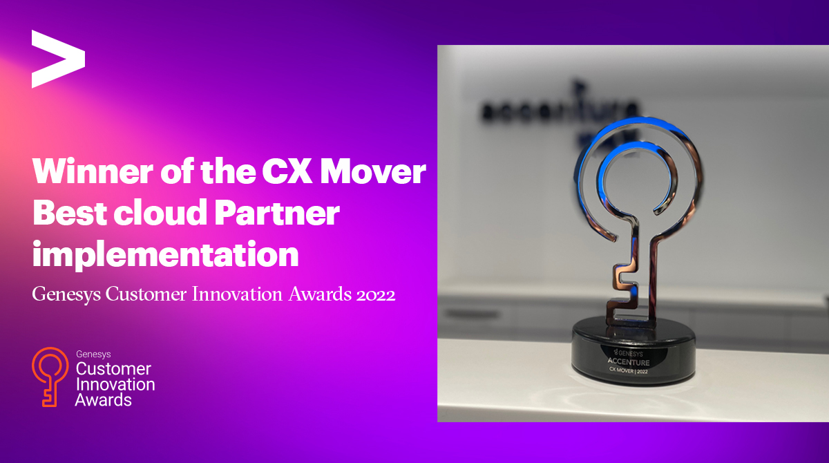 We’re honored to win the <a href="/Genesys/">Genesys</a> Customer Innovation Awards 2022! Check how <a href="/cathaypacifichk/">Cathay Pacific HK</a> partnered with Accenture accomplish the best partner cloud implementation of the year. accntu.re/3E0XqEO