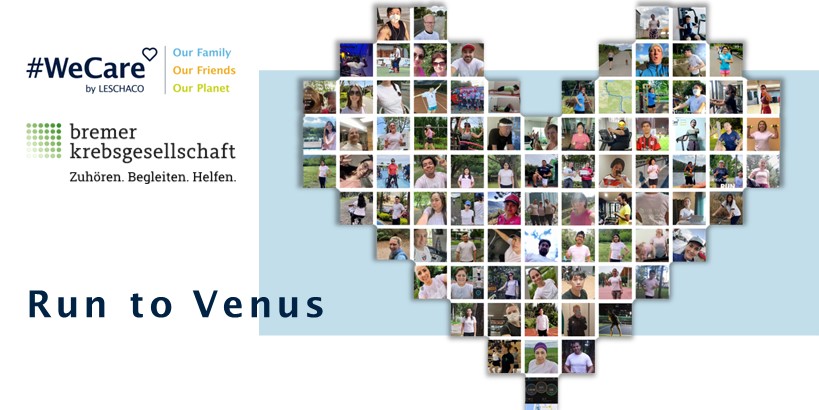 Leschaco_Group's tweet photo. Sunny or rainy - no matter how the weather looked like: Our #employees got virtually together with various sport activities for the #RunToVenus event to support the Bremer Cancer Society. We are all part of the movement!
#LeschacoFamily #OneGlobalTeam #WeCare #LaufzurVenus https://t.co/p0ggFQqTO1