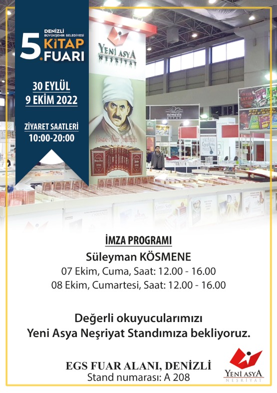 Denizli Büyükşehir Belediyesi 5. Kitap Fuarı'ndaki standımıza tüm okurlarımızı bekliyoruz...
yeniasyakitap.com
#DenizliKitapFuarı #Fuar #YeniAsya