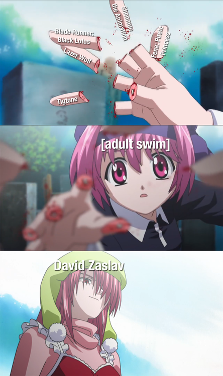 toonamifan213's tweet photo. Just made this meme about the latest write off news. I’ll have more OC coming soon. #Toonami #adultswim #lazorwulf #fena #blacklotus #zaslav #shenmue #tigtone #as #discovery https://t.co/ftdDCHiNh2