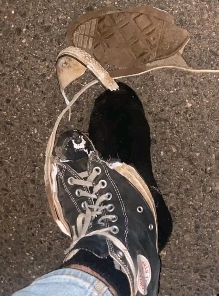 mi zapatilla después de ir a verle a ysy