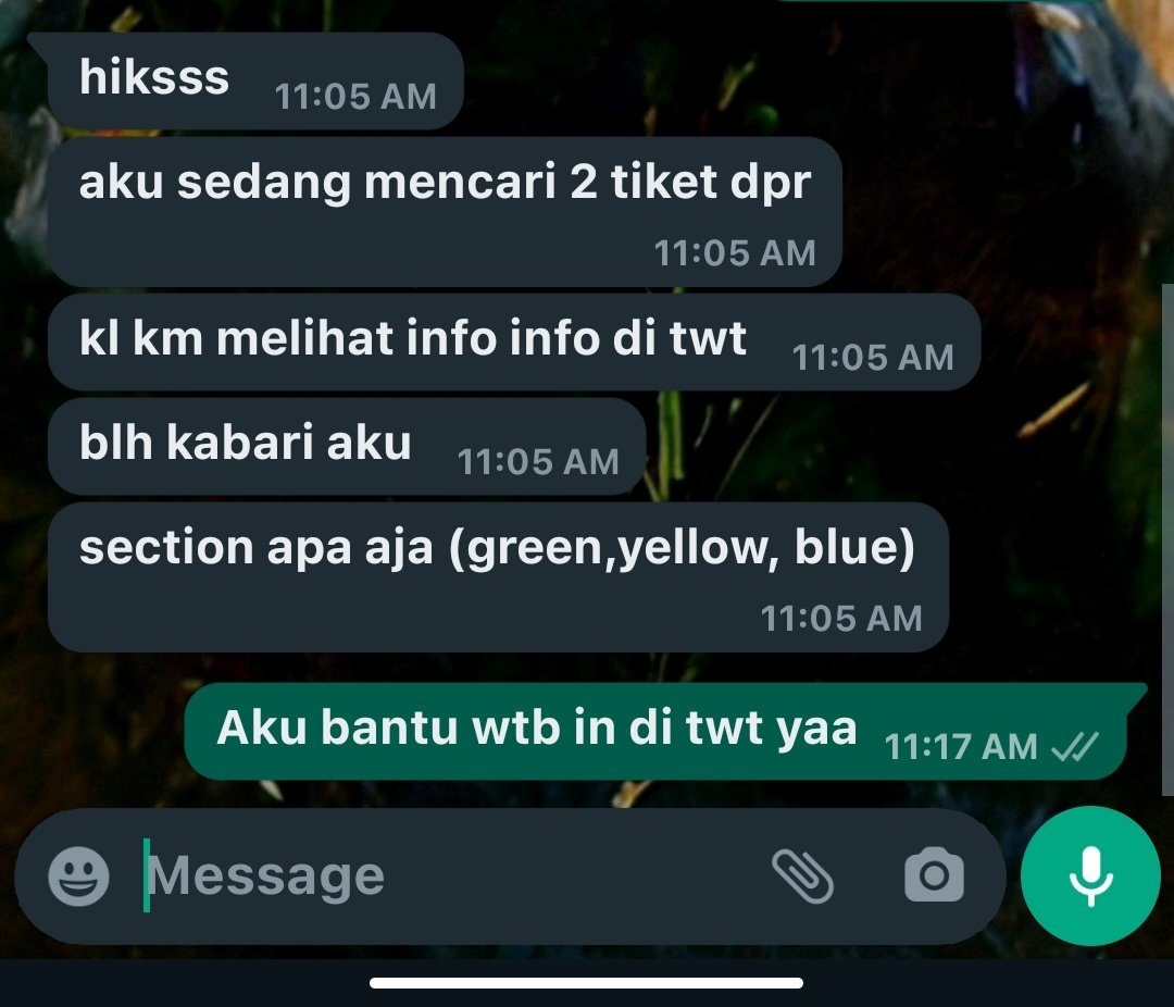 ustadmonek's tweet photo. HELP RT !!
WTB 2 TICKETS DPR REGIME TOUR IN JAKARTA!! BEBAS SECTION APA AJA BUT NOT OVERPRICE #REGIMEINJKT #REGIMETOUR
#DPRRegimeTourinJakarta #wtbdpr #wtbDPRregimetour https://t.co/yBeCnhJaH2