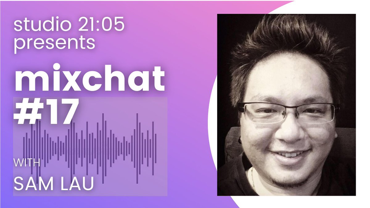 Mixboy2105's tweet photo. [PODCAST] #MixChat No.17 with Sam Lau

Catch my conversation with producer/arranger who's worked with artists from HK/SG/MY &amp; his love of Ibanez guitars

#Studio2105 #MixStream #podcast #recordingstudio #musicproducer #careers 

https://t.co/8tWo0fMGHg https://t.co/85ZMC7rAi2