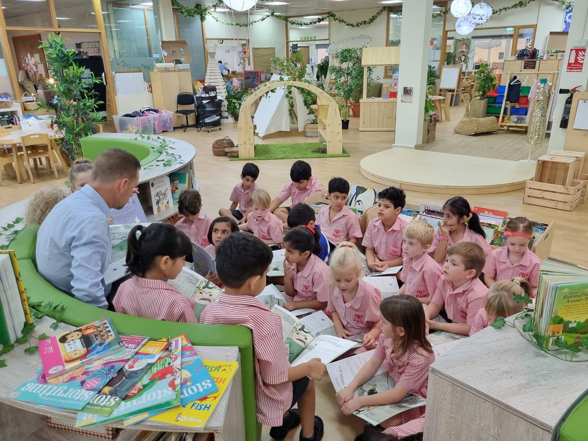 DESSyear2's tweet photo. We love to sit in our new Key Stage 1 Library Area for our #GuidedReading session #Troll #JuliaDonaldson #DESSYear2Blue https://t.co/qZaDrDMzPM