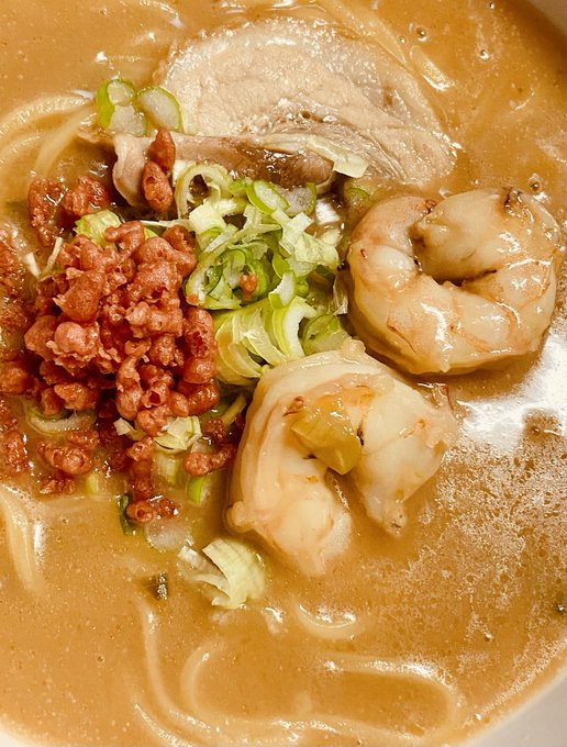 冷凍一幻えびラーメン食べてみた(エビ自前追加) 