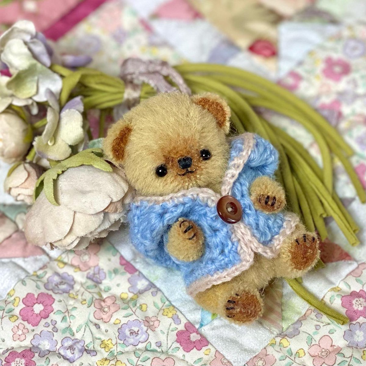 人気作家様 ぶんち・べあ 様 フカコロくまさん テディベア ぬいぐるみ