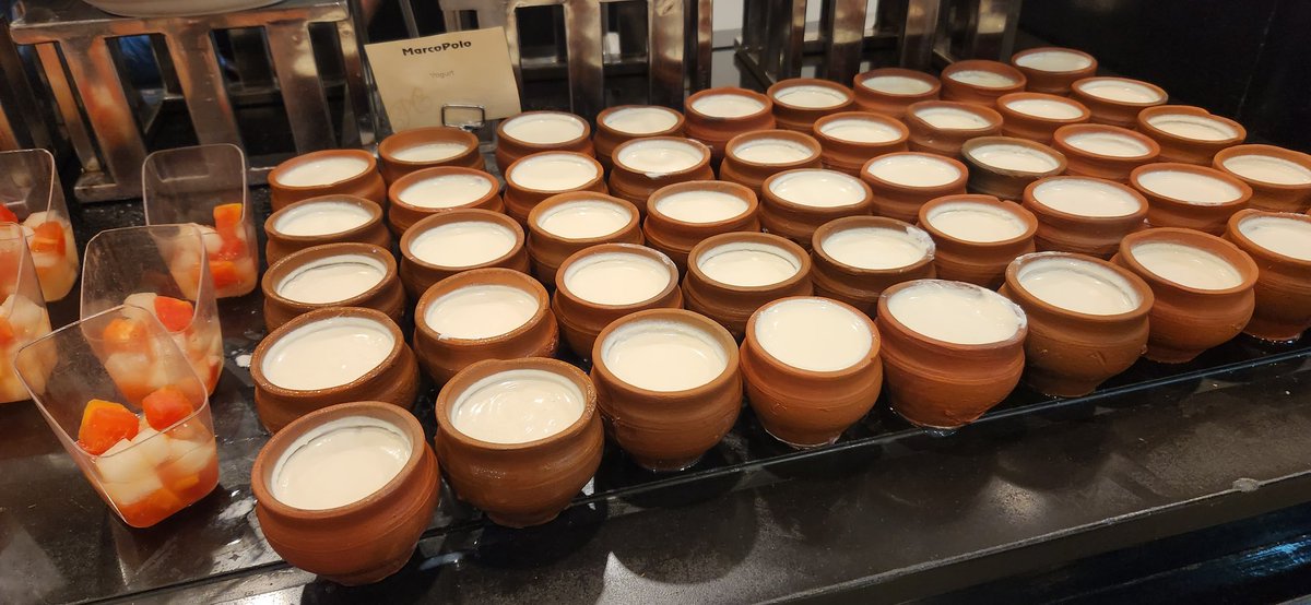 AilaKhan1's tweet image. Healthiest item in the local cuisine: yoghurt in clay pots. Apparently, clay helps to absorb water making the yoghurt thicker 👍 #goodlearning @westernsydneyu