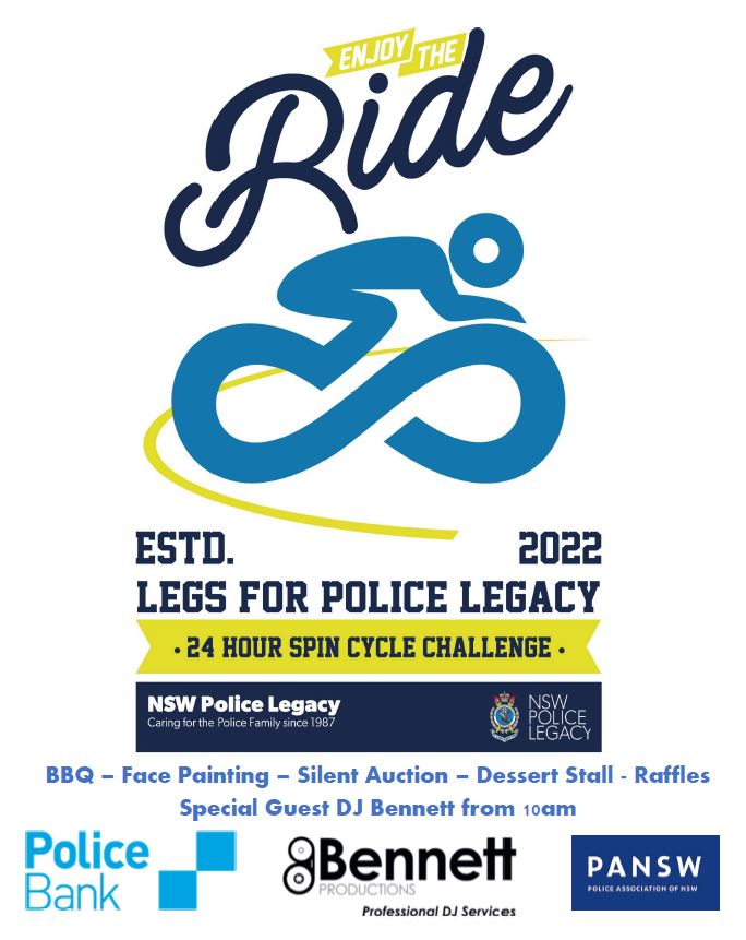 24 HOURS – 72 RIDERS - 1 GREAT CAUSE 

The PANSW is proud to support Legs for @NSWPoliceLegacy at <a href="/NswPcyc/">PCYC NSW</a> Belmore on Sunday 9 October 2022. 

Learn more and donate now - bit.ly/3ClHyvb