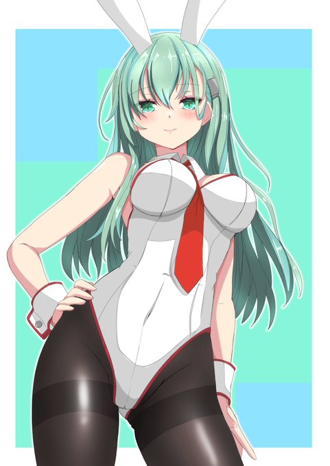 #今月描いた絵を晒そう
うさぎヽ('▽`)と山城可愛い 