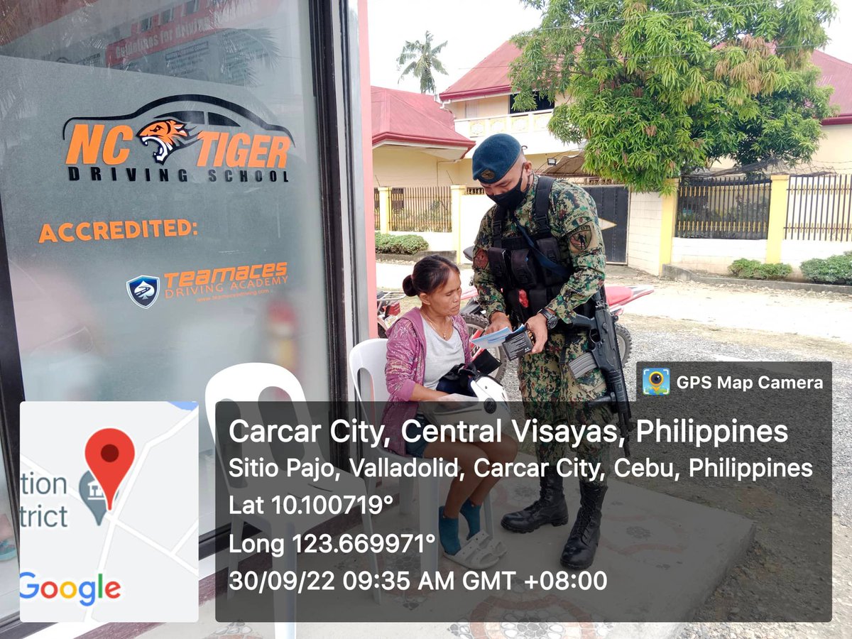 Rpscoyrpsb7's tweet photo. 𝙁𝙄𝙂𝙃𝙏 𝘼𝙂𝘼𝙄𝙉𝙎𝙏 𝙏𝙀𝙍𝙍𝙊𝙍𝙄𝙎𝙈
RMFB 7, Carcar - Personnel of Technical Support Company Pat Dante C Abubo conducted Anti-Terrorism, Anti Criminality and Drug Awareness to the residents of Valladolid, Carcar City, Cebu on September 30, 2022 at 09:35 in the morning. https://t.co/JvJNE5SJwK