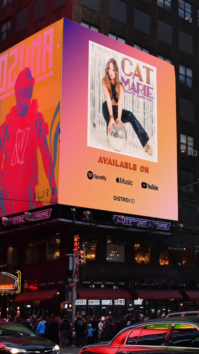 icuannie's tweet photo. Popping up on billboards everywhere! Cat Marie’s latest single “What It Looks Like” is out now on all major music platforms! 
Written by: Cat Marie and Michelle Buzz 
Produced by: Michelle Buzz
Mixed by: LIONCHLD
Mastered by: LIONCHLD 
#Newmusic #catmarie  #lionchld #michellebuzz https://t.co/w6UQ5UkvLk