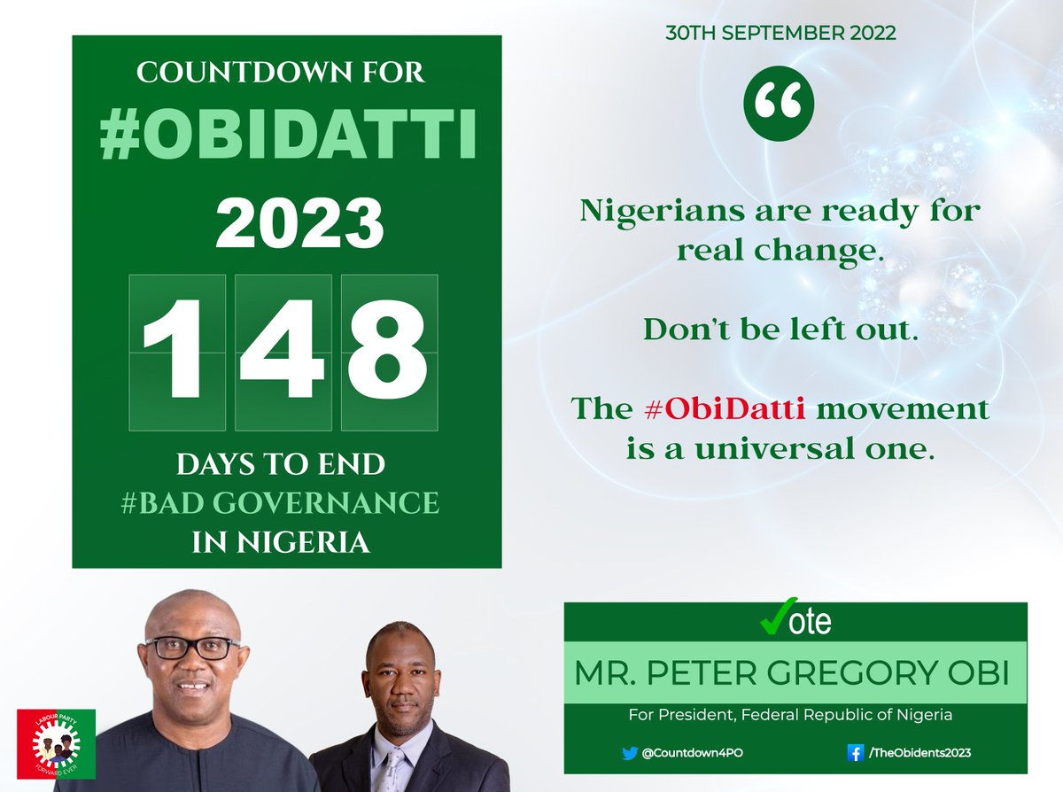 Countdown4PO's tweet photo. Are you readdyyyy for the march tomorrow??

#PeterObi4President #Countdown4PO #oloshohouse  #doggy #PeterObiForPresident #LabourParty https://t.co/bisDifg24k