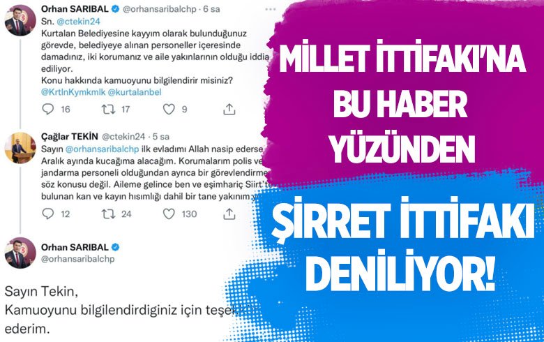 Millet İttifakı'na gönül verenler, şirret ya da zillet ittifakı denilmesine tepki gösteriyorlar. Oysa bu söylemle bulunanların haklı gerekçeleri var. Bu haber ise gerekçelerden sadece bir tanesi. youtu.be/5B1flPVLoLk #mehmetözışık <a href="/orhansaribalchp/">Orhan Sarıbal</a>  <a href="/ctekin24/">Çağlar TEKİN</a> #cuma #aziz #soylu