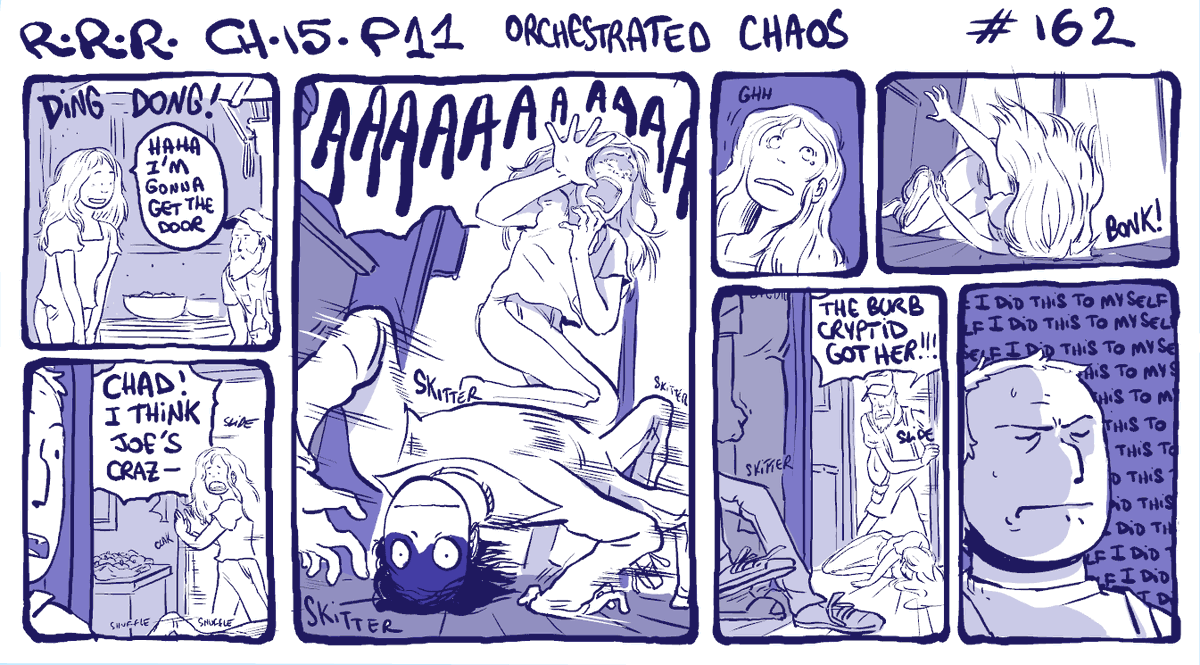 ch 15 p 11 orchestrated chaos... IM JUST GONNA UPLOAD ALL THE COMICS rn!! I fell behind cuz I'm early posting them on instagram haha.... #rodneyRrodney