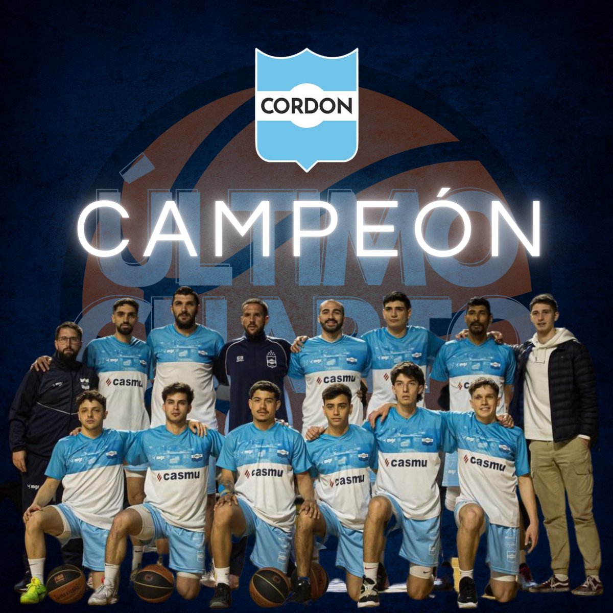 ultimocuartouy's tweet photo. Salú Campeón! 🏆
@ClubCordon1 campeón del #Metro2022🏀

#CordonCampeon 

📱 092 505 089
🔈 https://t.co/xcnMDklpJt
#UltimoCuarto https://t.co/k4ss7EyjVz
