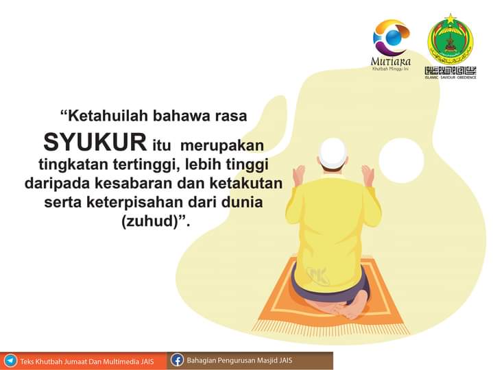 liiyuss's tweet photo. KHUTBAH JUMAAT MINGGU INI

( ADAKAH AKU HAMBA YANG BERSYUKUR )        

Teks Khutbah Jumaat minggu ini boleh dilayari di pautan dibawah:
https://t.co/2O94xroDk6

Atau ditelegram Teks Khutbah Jumaat Dan multimedia JAIS Di pautan dibawah : https://t.co/QCBYZEdS2Q https://t.co/A4EhMZM2bA