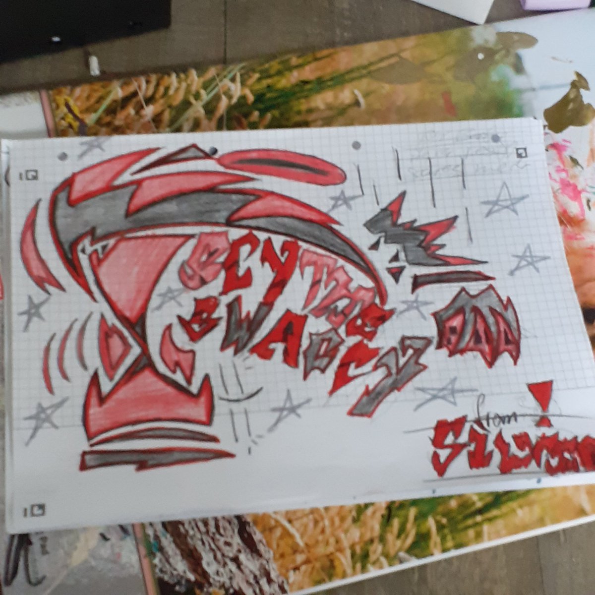Random_Beings's tweet photo. #graffitiart #graffiti #streetart #art 
Sketched and colored since yesterday and today finished, :] https://t.co/Ge1hoat1r8
