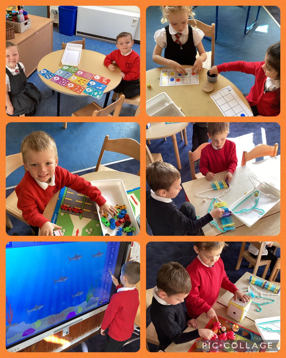 P1c have been developing their counting skills and number recognition this week. #MathsWeekScotland #earlynumeracy