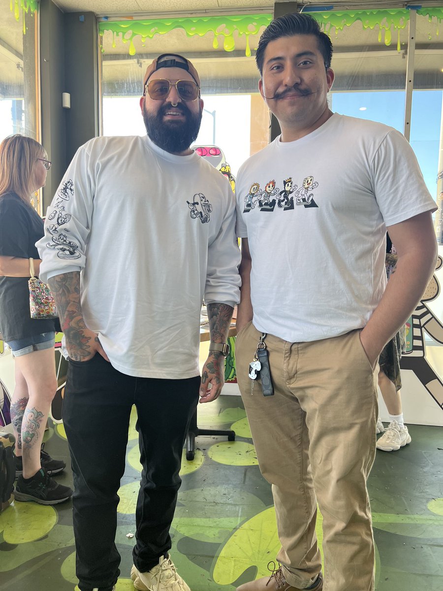 MrGustavoFlores's tweet photo. @Cryptoon_Goonz @SeanTat2s BRUUUUH!!! Thank You for paying California a Visit #GOONDADDY👺

I met the #GOONFATHER👺 @SeanTat2s👺 Himself &amp; he signed sticker from the event ✍🏾🫶🏾

Just a Couple of Dudes being #GOONZ👺 https://t.co/JgA8DPicuD