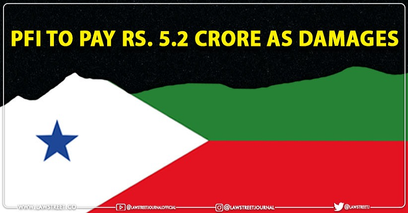 LawstreetJ's tweet photo. Kerala HC Orders PFI To Pay Rs 5.2 Cr As Damages [Read Order]
Subscribe to LawStreet Journal  for latest updates. @LawstreetJ #KeralaHighCourt #Damages #PFI #Illegalacts #JusticeAKJayasankaranNamibiar 
#JusticeMohammedNias #AbdulSattar
#PopularFrontofIndia