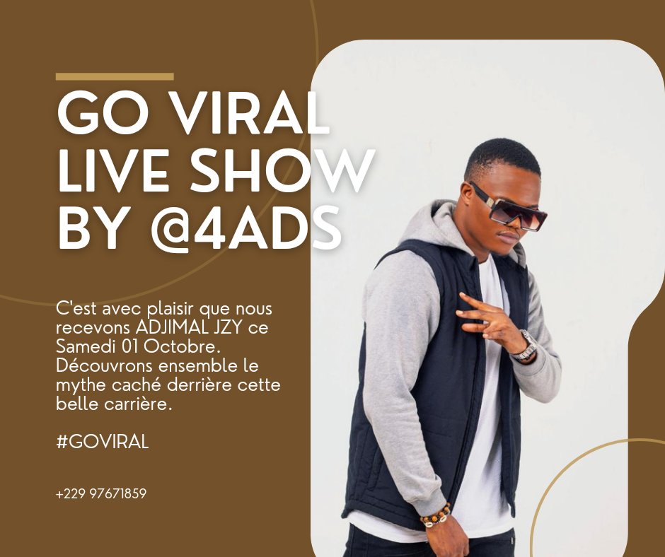 duchandelier's tweet photo. Samedi 01 Octobre 2022 à partir de 17h sur Ebony Live ( Facebook )
Le show est initié par @4ads ( Facebook ) ou @forads4a ( Instagram )
Ride with us this Saturday.
#GOVIRAL https://t.co/2WqXSObc9a