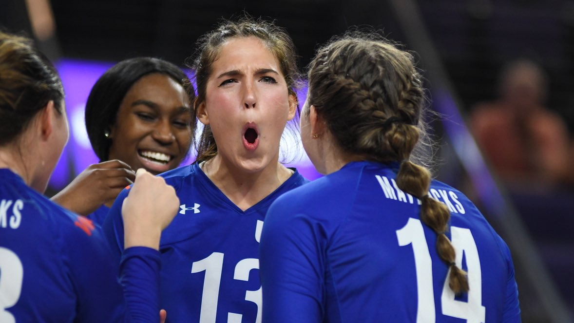 UTAMavsVB's tweet photo. Not one
Not two
Not three
Not four
Not five
Not six
Not seven
But eight straight wins … and counting! 

#BuckEm 🐎 https://t.co/0HGFOhUoZR