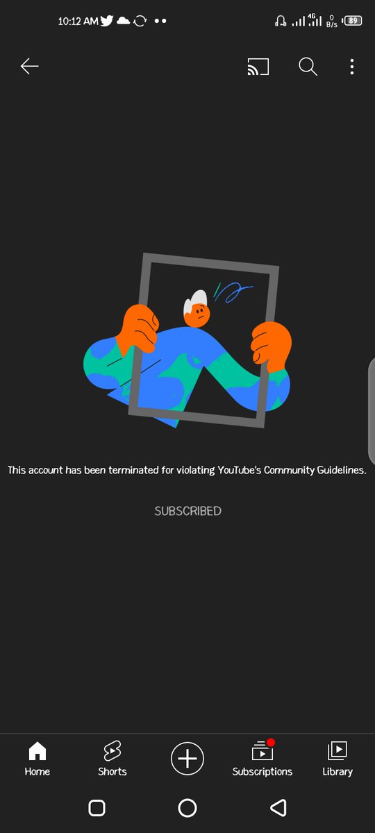 jadoon_mbk's tweet photo. @ImranRiazKhan youtube channel has been terminated. I was watching latest video recently premiered. But this happen. https://t.co/XhVWiI87Ok