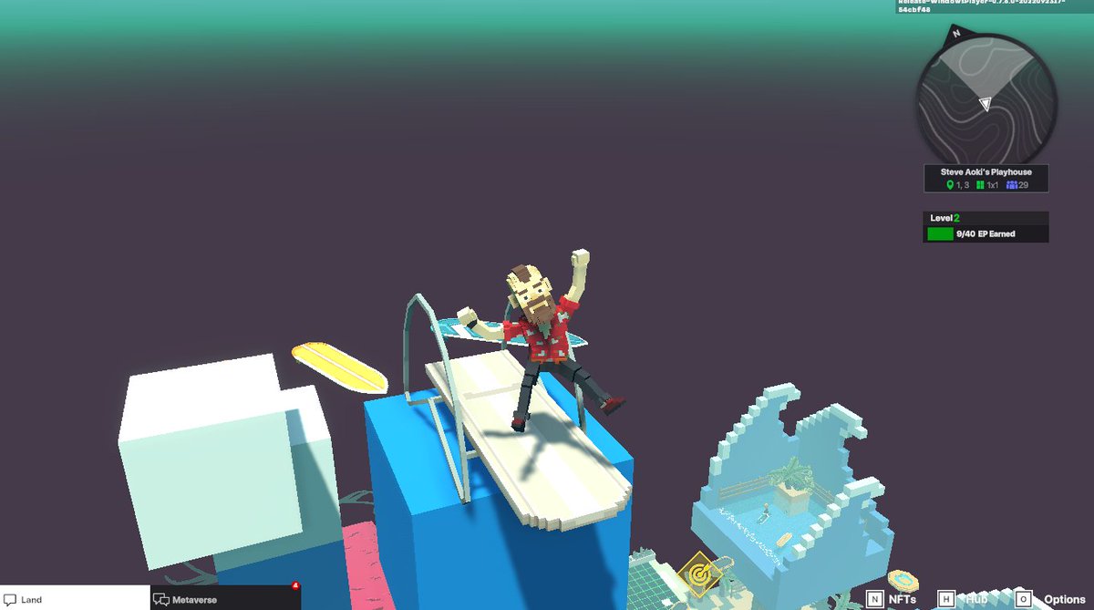 vikkyyy5897's tweet photo. @TheSandboxGame @steveaoki I just participated in the #SandboxAlphaS3Giveaway for a chance to win 500 SAND! Found the high diving board in @steveaoki's Playhouse, check out my screenshot below!
👇

i love this map https://t.co/mnBnw2cwKt