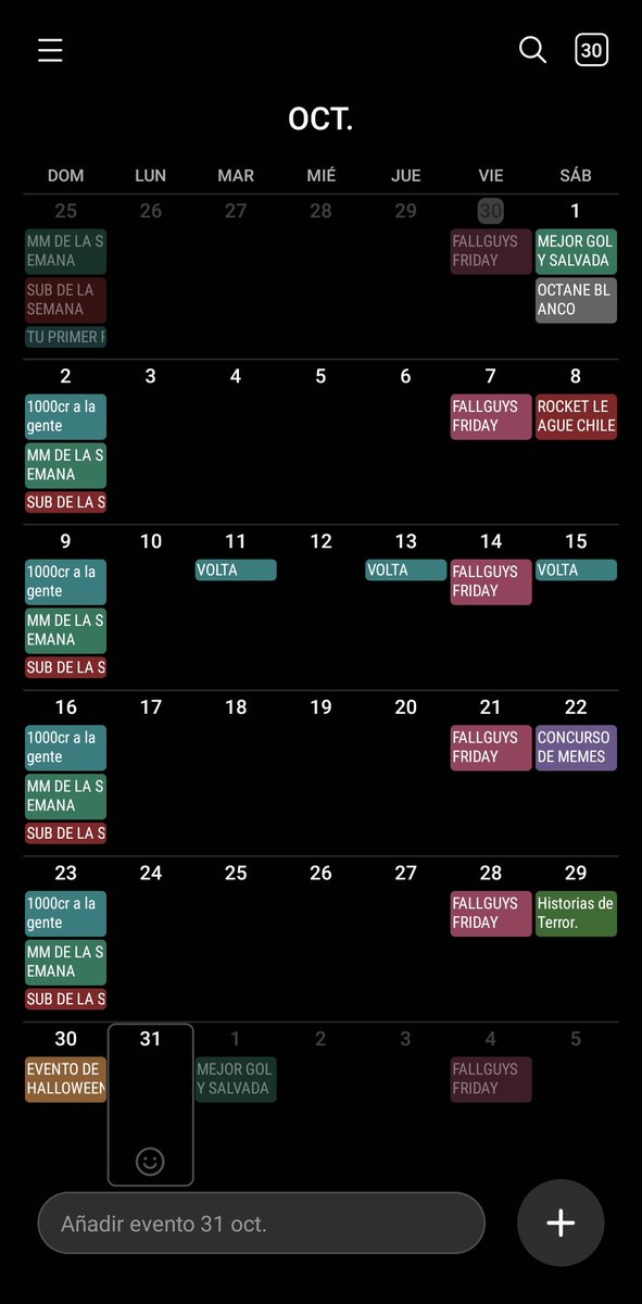 Anunciando los eventos para este mes de octubre y los gastos previstos.

Estos eventos es gracias a tu apoyo y usar codigo WILOY_ en la tiendas de Epic.

Espero que estén satisfechos y esto se hace para tener una comunidad más activa y feliz.

Gastos previstos: 61.000 creditos.