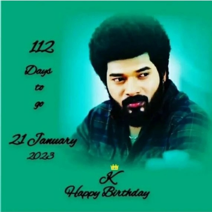 karthikfan21's tweet photo. 👑 BIRTHDAY COUNTDOWN STARTS...

112 DAYS TO GO...

#karthikraj #iamkarthikraj #mugilan #karthik #hbdnonpareilkarthikraj #kstudios #westandwithkarthikraj #2yearsofmugilan #1yearofkstudios https://t.co/psoQCSoxdg