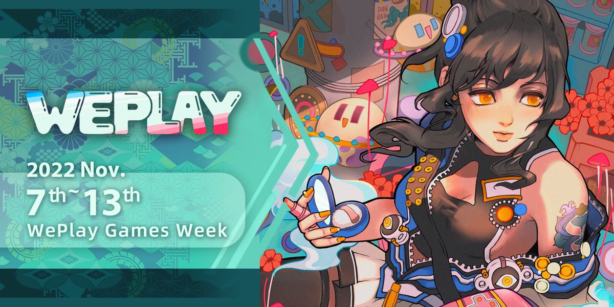 We are excited to announce that WePlay Expo 2022 will run as 1 Day offline showcase (Nov. 13) and Online Games Week from November 7th to 13th! 

Registration for WePlay 2022 Games Week is now open worldwide. Welcome to join us via simon@ciga.me OR DM.
#WePlay2022