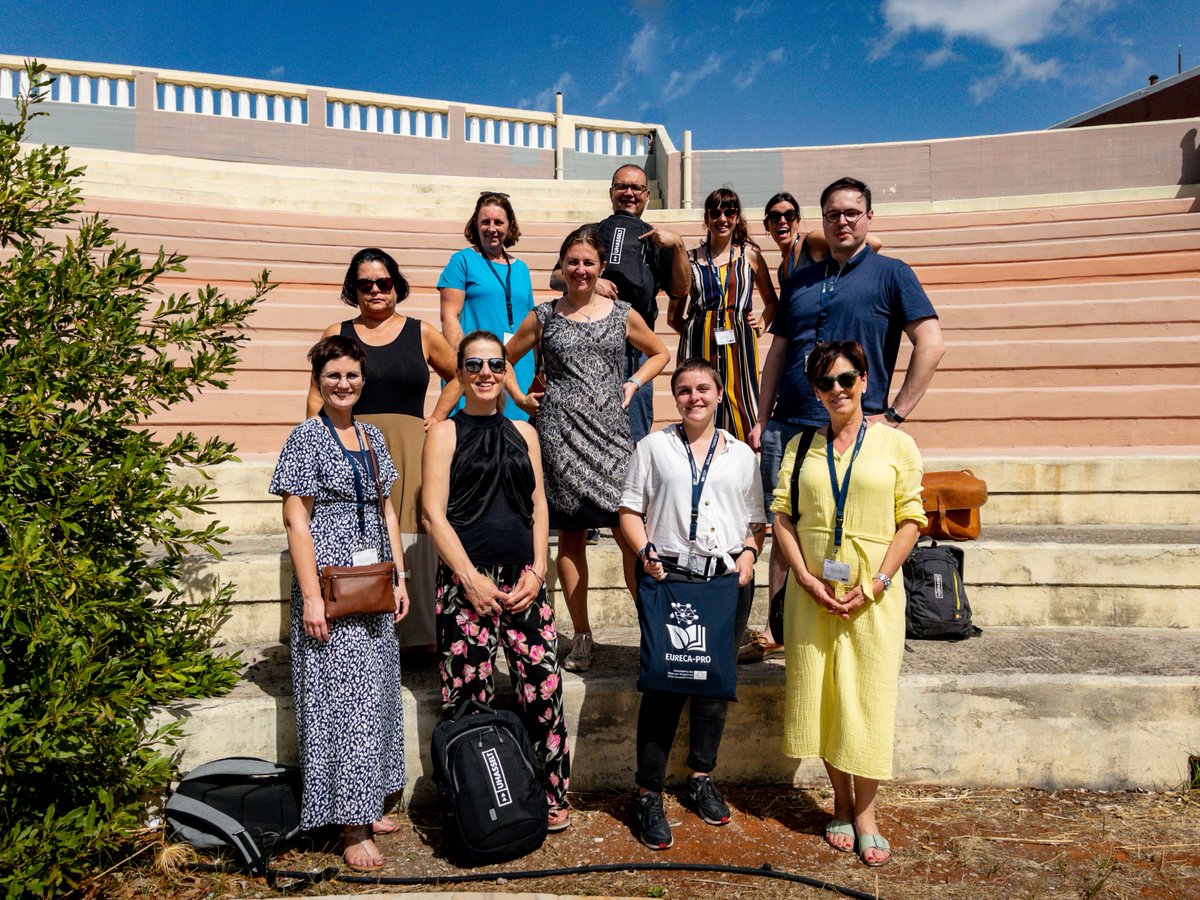 uhasselt's tweet photo. The @EurecaPro review week at @tuc_chania is coming to an end. We leave Chania full of ideas, inspiration & sound plans for our continued collaboration on sustainable consumption and production. Thank you so much @tuc_chania for your hospitality and a great #reviewweek #eurecapro https://t.co/SldRZXmeUe