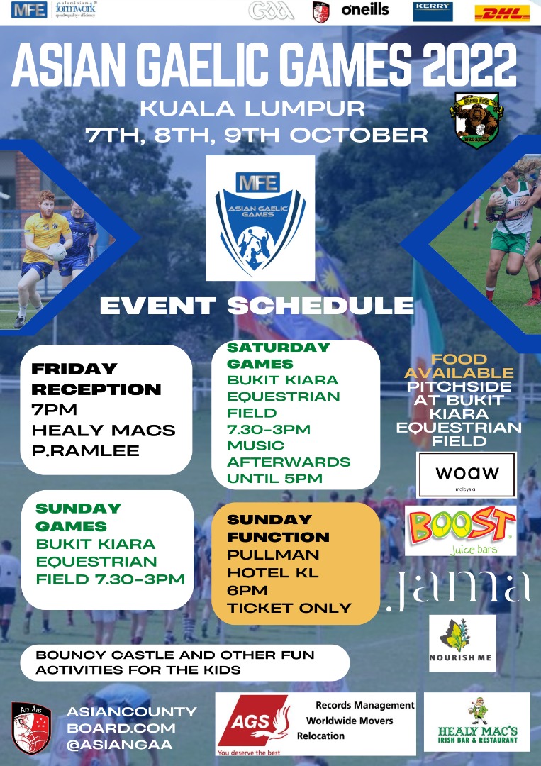 MFE Formwork Technology are proud to be the main sponsors of this years Asian Gaelic Games held at Bukit Kiara Equestrian &amp; Country Club in Kuala Lumpur, Malaysia.