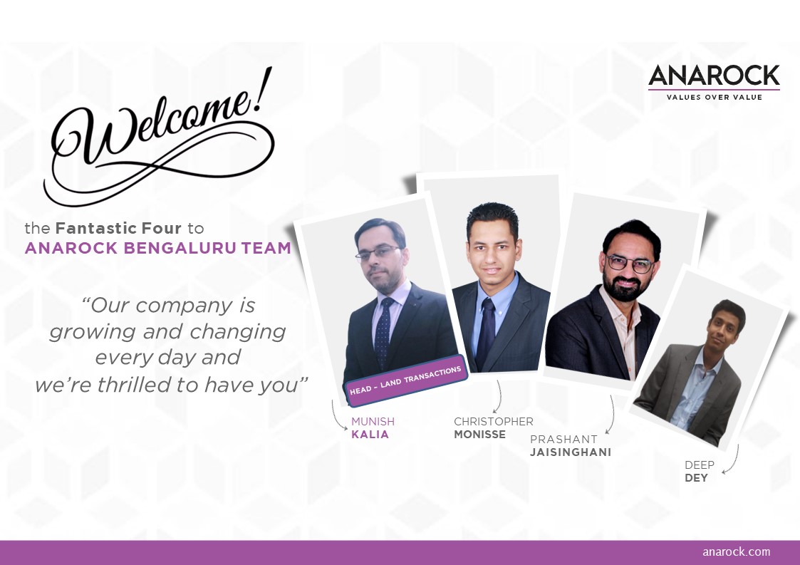 ANAROCK's tweet photo. We are happy to have you onboard!
ANAROCK family would like to extend our warmest #welcome and together we can #baazijeetki
#welcomeonboard #newbeginnings #journey #future #team #expansion #valuesovervalue https://t.co/21QYxybEcq