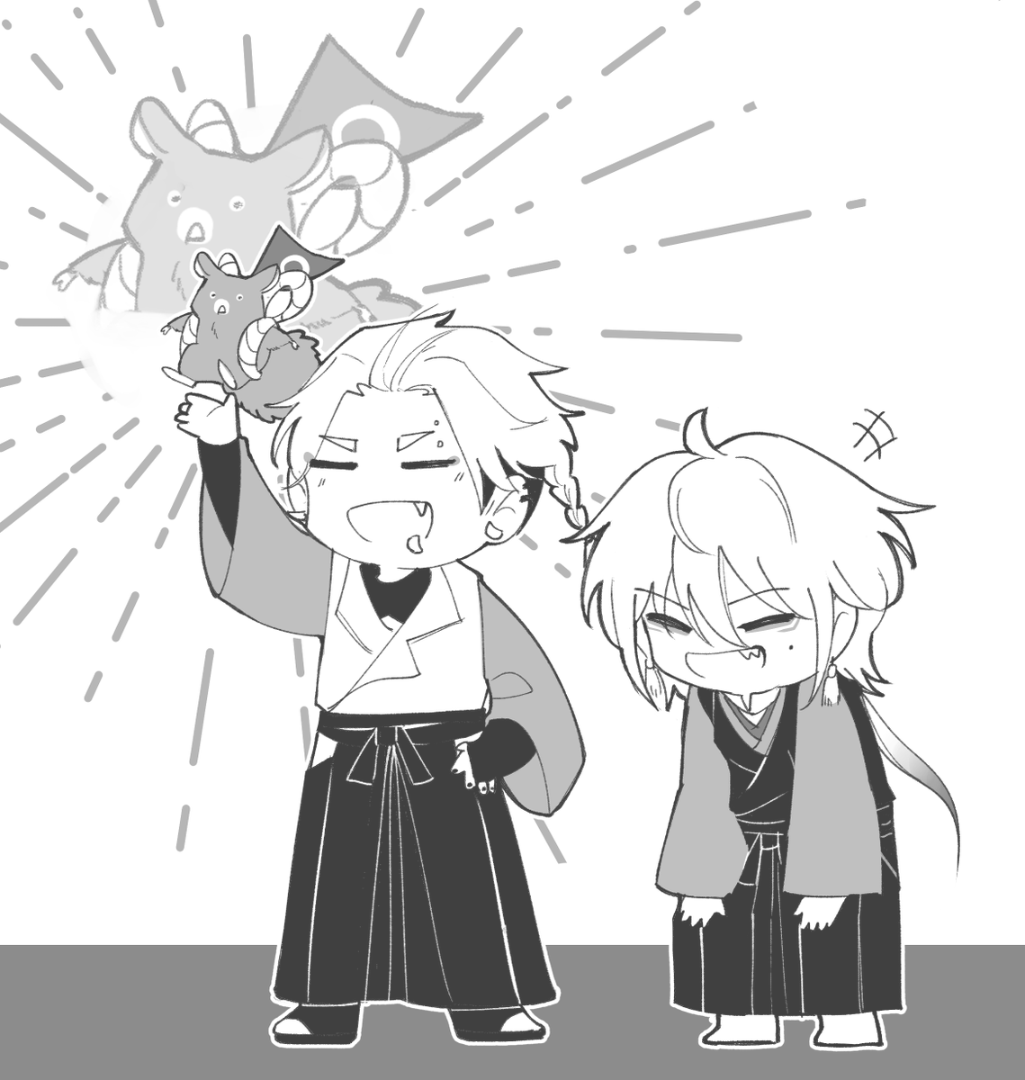 ELN_Chan_'s tweet photo. " ฮ่าๆ ถึงจะเกือบตก แต่ก็สนุกจัง "
" ขอบคุณนะ! อังโกะ "

(เจ้าเด็กสองคนผ่านครับบ)

 #ELN_Catch_Darumakun_Flag https://t.co/1V7DsRfXbl