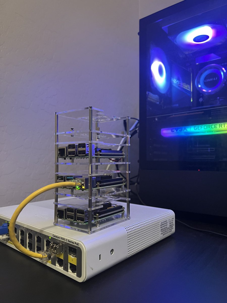 thetechguymike's tweet image. Pi cluster v1! More to come when I source more Pis!; What do you use your Pis for???